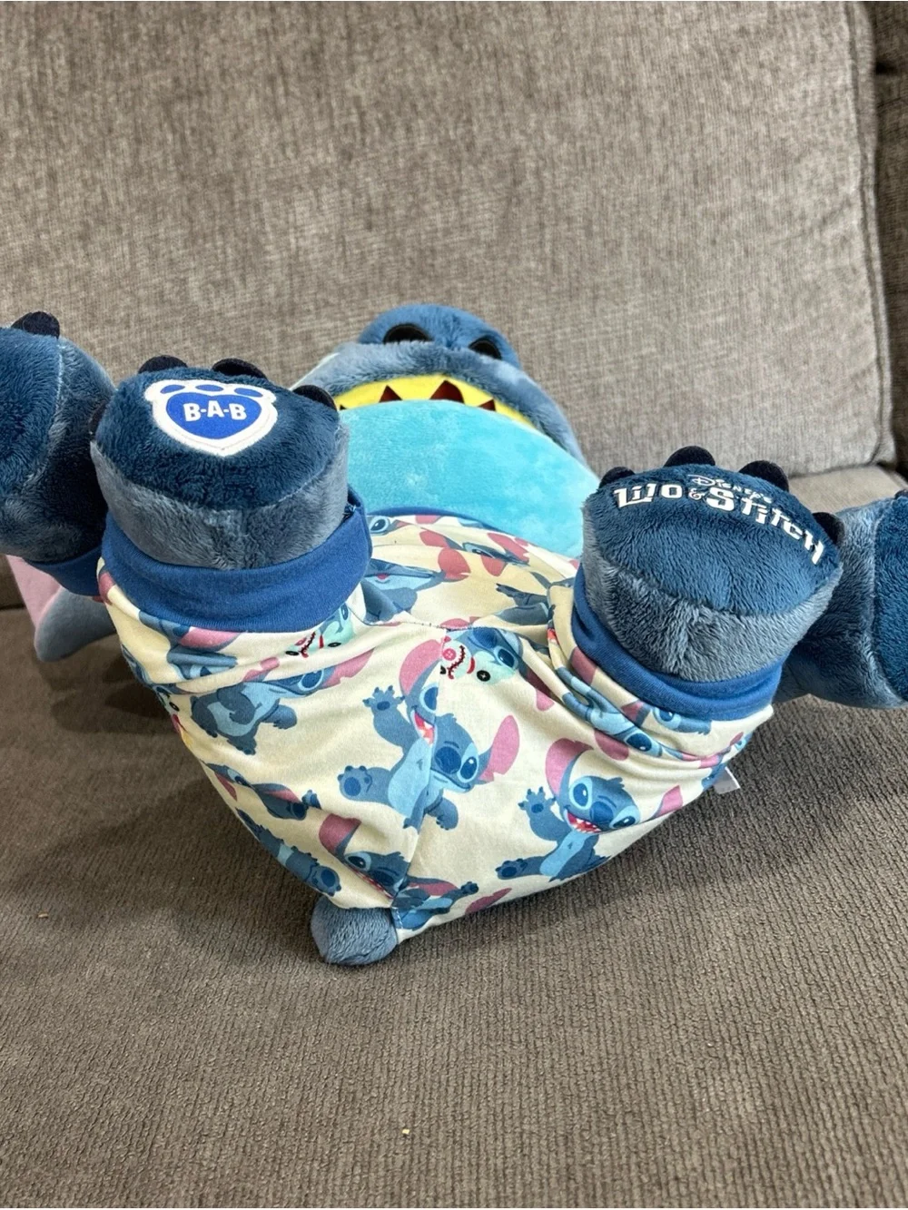 Build A Bear Stitch Plush Stuffed Animal Lilo & Stitch Pajamas Sound Disney